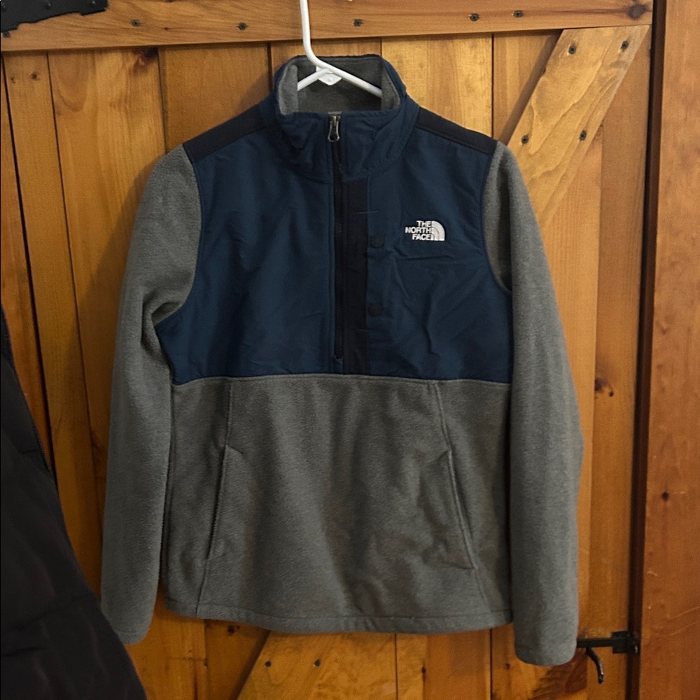 The North Face Navy and Gray Pullover Jacket